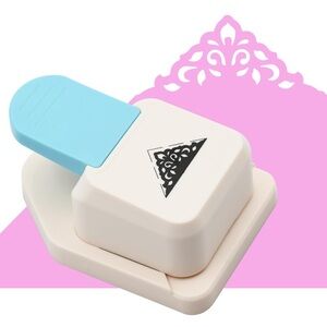 Corner Paper Punch Triangle Lace Pattern Scrapbooking Craft Punch Making Tool